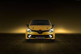 Yellow Renault Clio Rs 16 Hot Hatch 4k Wallpaper Hdwallpaper Desktop In 2020 Renault Clio Clio Rs Renault