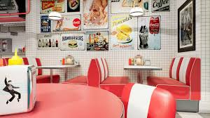 It involves seeking new food experiences as a hobby rather than simply eating out of convenience or hunger. Aesthetic 60s Diner Largest Wallpaper Portal