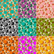 What kind of grid is an overlapping circle grid? Overlapping Circles Vector Patterns 564990 Vector Art At Vecteezy