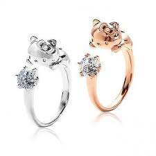Hello Kitty Ring Kawaii Made In Japan Free Shipping Gift Hello Kitty Jewelry Cat Ring Hello Kitty Items
