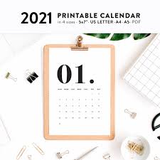 Printable Calendar 2021 Minimal Typographic Calendar Planner Etsy In 2020 Printable Calendar Printable Wall Calendar Printable Calendar Template