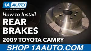 Toyota camry replacement brake pads information. How To Replace Rear Brakes Pads Rotors 07 11 Toyota Camry Youtube