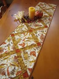 Fall Colors Table Runner With Leaves Fall Table Runners Thanksgiving Table Runner Colorful Table