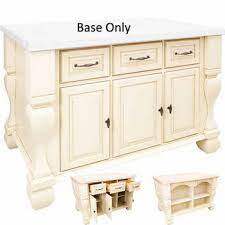The 4 optional casters (sold separately) make it easy to move or store. Jeffrey Alexander Tuscan Kitchen Island Base Cabinet Only Kitchensource Com