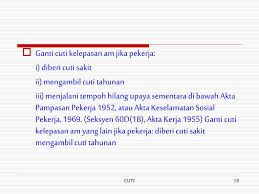 Ketahui hak anda undang undang buruh ahy household trading marketing. Ppt Cuti Powerpoint Presentation Free Download Id 3562114