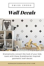 Give Your Walls The Look Of A Custom Paint Job Without Any Of The Hassle Wall Decals Stickers Swiss Monochrome Kids Room Modern Kids Room Kid Room Decor