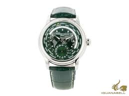 Seit 2004 produziert frederique constant jedoch auch eigene mechanische werke, die in den modellen der. Frederique Constant Classic Worldtimer Manufacture Automatik Uhr Grun Iguana Sell De