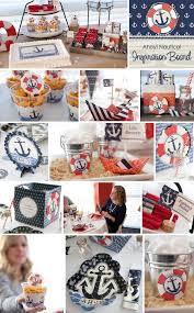 Ahoy Nautical Baby Shower Decorations