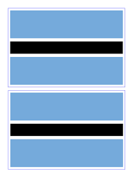 Botswana Flag Free Printable Botswana Flag