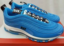 Nike Air Max 97 Premium Overbranding Blue Hero Shoes 312834 401 Size 8 Nike Runningshoes Nike Air Max 97 Air Max 97 Nike Air Max