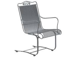 Woodard Briarwood Wrought Iron High Back Spring Lounge Chair 400018 Outdoor Chairs Outdoor Chair Set Patio Chairs