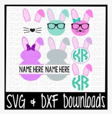 Download Free Easter Bunny Svg Bunny Monogram Cut File Crafter Little Miss Two Much Svg Hd Png Download Kindpng