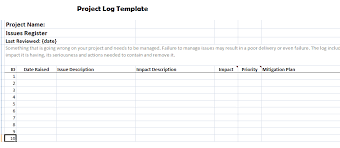 Issue log template free download. 23 Free Project Log Templates In Word Excel Pdf