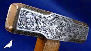 How to engrave metal with a dremel or any rotary tool. How To Make A Hand Engraved Hammer With Simple Tools Youtube