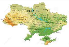 Non è stato possibile tradurre questa inserzione in italiano. Cartina Geografica Della Ucraina Mappa Carta Map Of Ukraine