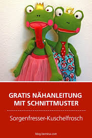 Seit längerer zeit erfreuen sie sich an großer beliebtheit und sind nicht nur was für kinder. Nahanleitung Fur Sorgenfresser Kuscheltiere Frosch Frank Oder Froschin Franzi Bernina Blog