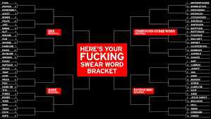 20 March Madness Brackets With A Pop Culture Twist Curse Words Words March Madness Bracket