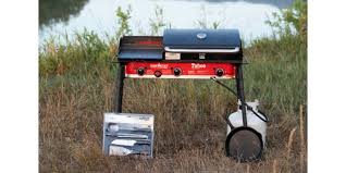 My current camp kitchen consists of a coleman 413e gas stove and a coleman 5418 single burner propane stove. Camp Chef Tahoe 3 Burner Stove Kit Outdoor Cooking