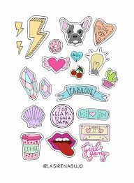 Venta online de papeles de pared pintados de las mejores marcas. Pin De Bai Tong En Doodles Pegatinas Bonitas Pegatinas Stickers Decorativos