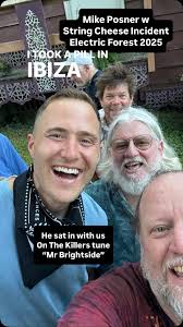 Mike Posner sitting in with String Cheese Incident at Electric Forest this  year. We did The Killers tune”Mr Brightside”