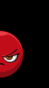 On a computer it is usually. Hd Wallpaper Black Red Anger Emoji Art 4k