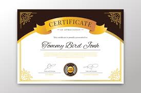 Select a template design and customize with our free certificate maker. Elegant Theme For Certificate Template Free Vector Nohat Free For Designer