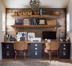 Cabinets are rustic cherry with two stain colors: 63 Awesome Rustic Home Office Designs Digsdigs