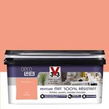 Peinture Orange Corail V33 Decolab Mat 100 Resistant 2 L Leroy Merlin Parement Mural Peinture Murale Peinture Orange