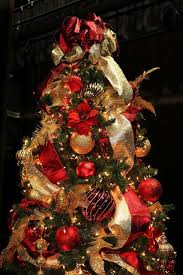 Red And Gold 9ft Christmas Tree 9ft Christmas Tree Christmas Decorations Gold Christmas
