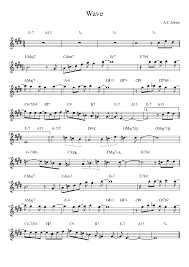 Wave A C Jobim Sheet Music For Tenor Saxophone Download