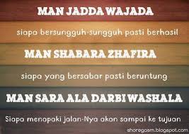 Jual poster motivasi islami man jadda wa jada hiasan dinding. Man Jadda Wa Jada Meaning In English