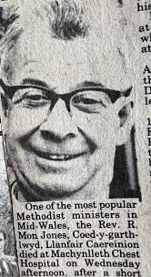 May 1982 Death of Revd Mon Jones Picture