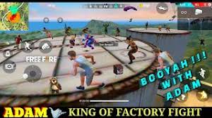 Explore large locations on which weapons are scattered, look for supplies and also compete with millions of other players from around the world. Free Fire Factory Fist Fight With Adam Booyah Gameplay Ff Factory Roof Garena Free Fire Youtube