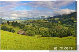 Makkelijke installatie 365 dagen retourneren bekijk andere patronen van deze collectie! Canvas Avond Landschap In De Bergen Oekraine Pixers We Leven Om Te Veranderen