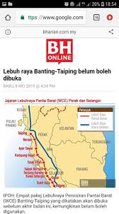 Jajaran wce ini meliputi kawasan dari banting, selangor hingga ke taiping, perak. Baca Dengan Tenang Harapan Orang2 Tanah Lot Manjung Facebook