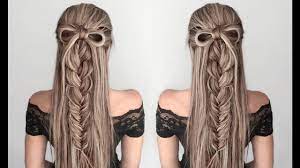 Our favorite pretty braid hairstyles to copy include french braid hairstyles, crown braids, dutch braids, box braids, and 47 braided hairstyles to inspire your next look. Hairbow And Braid Combo Tutorial Diy Youtube