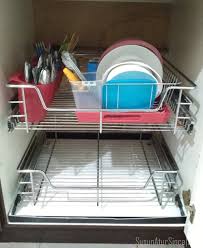 Portable wheeled kitchen organizer storage rack stroller living room. 28 Rak Besi Pinggan Mangkuk Ide Baru