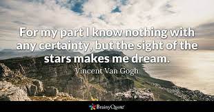 Vincent Van Gogh For My Part I Know Nothing With Any
