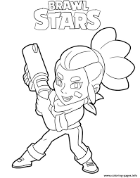 His flavor text was changed to el primo throws a notice : Shelly Brawl Stars Character Coloring Pages Printable