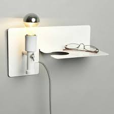 Sunday Vegglampe Hvit Martina Carpelan Northern Lighting Wall Lights Steel Lamp Steel Shelf