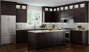 15 wide, 30.125 high, 12 deep (2 shelves) custom options available! Modern Expresso Kitchen Cabinets Novocom Top