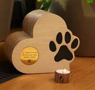 Love Paw Pet Urn - Plywood | Handmade Pet Memorial
