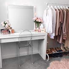 My Little Makeup Space 3 Ikea Malm Dressing Table Mirror And Clothing Rack Apartment Decor Ikea Malm Dressing Table Bedroom Inspirations