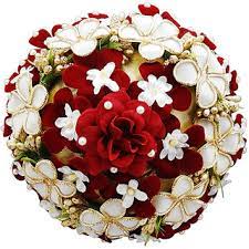 Brooches are frequently decorated with enamel or with gemstones and may be solely for ornament or serve a practical function as a clothes fastener. Buy Jewelmaze Maroon And White Floral Design Hair Brooch 1502232a Online 829 From Shopclues