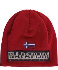 Napapijri Red Fulir Beanie Hat Jules B