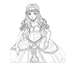 A young boy living in hyrule, link is often given the task of rescuing princess zelda and hyrule from the gerudo thief ganondorf. Princess Zelda Coloring Pages Coloring Home