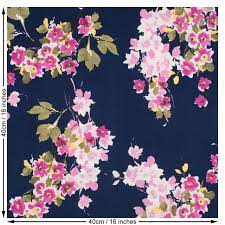 Knitting bamboo knits fabric knit jersey jersey fabric style eco friendly fabric fabric online things to sell. Floral Print Jersey Fabric Blue And Pink Sew Essential