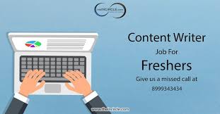 Content Writer Job For Freshers Writer Jobs Jobs For Freshers Job Portal