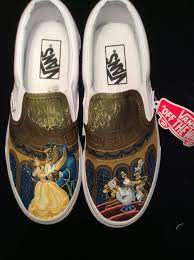 Beauty And The Beast Custom Painted Vans Etsy