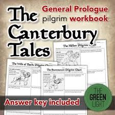 the canterbury tales general prologue pilgrim workbook with